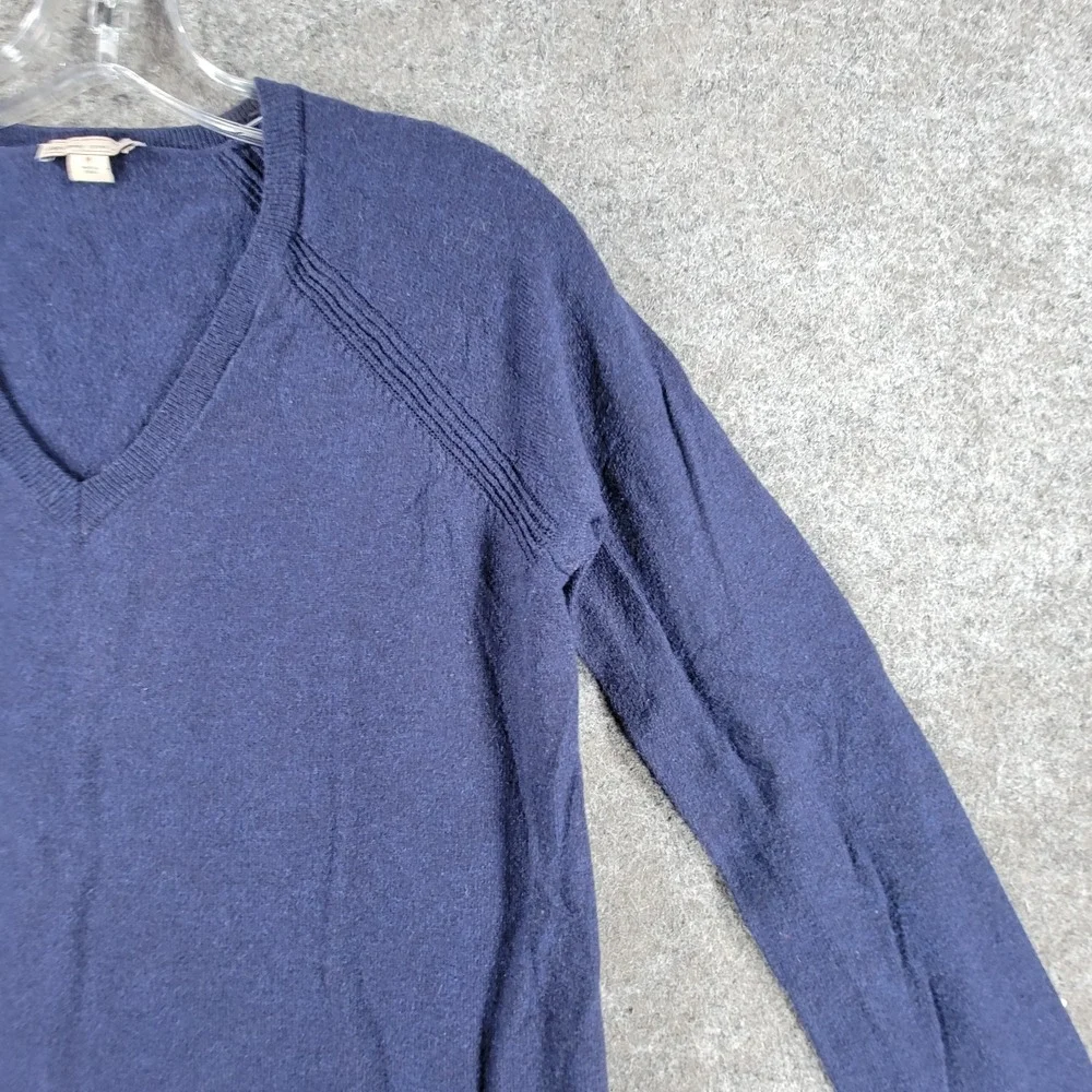 GAP Maternity Pullover Sweater Womens M Navy Blue‎ Classic V-neck Lightweight